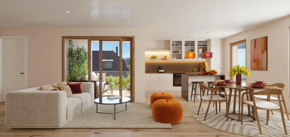 Magnifico appartamento nuovo 3.5 locali con loggia e giardino privato – foto 3 di 13