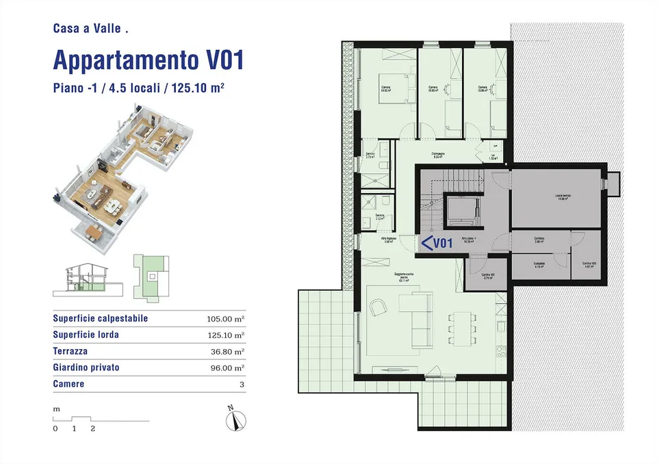 Nuovo appartamento 4.5 locali con giardino a Cadenazzo – foto 11 di 11