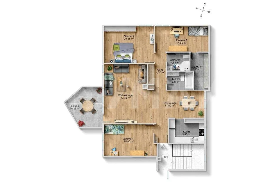 Grosszügige 4½-Zimmer Dachwohnung Licht, Weitsicht und Stil – Foto 13 von 13