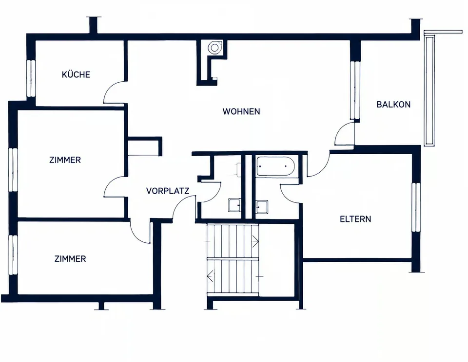 Grosszügige 4 1/2-Zimmer-Wohnung mit Cheminée – Foto 12 von 12