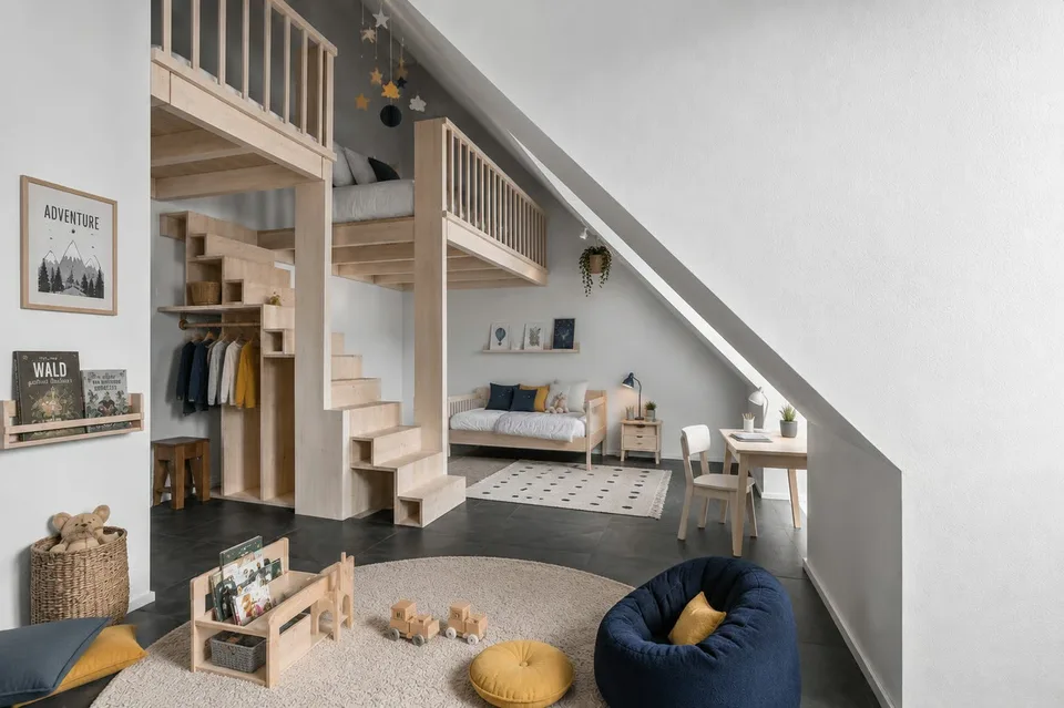 Dachwohnung mit Charakter - 4.5-Zimmer, 152m² Wohnfläche, Raumhöhen >6m und Weitsicht – Foto 4 von 7