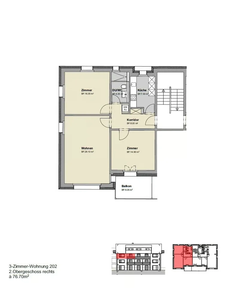 Moderno appartamento con 3 camere in proprietà ristrutturata