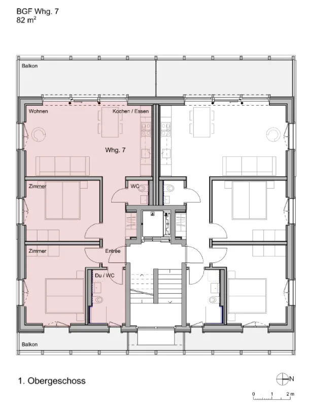 Vivre avec une vue - Appartement neuf de 3.5 pièces, 1er étage gauche
