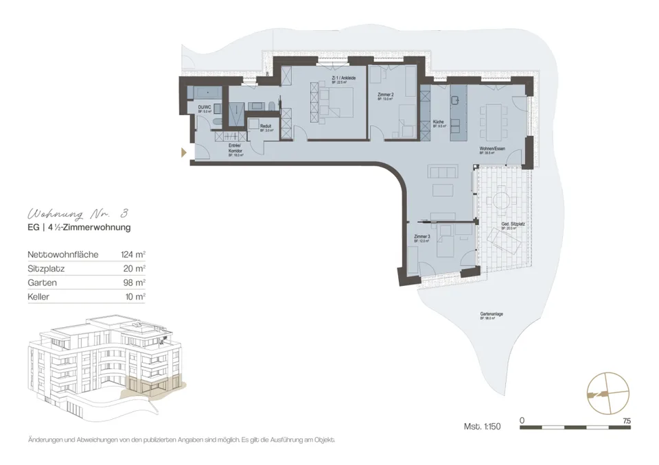 «Felice» Vitznau - Appartement de jardin 4½ pièces avec espace extérieur spacieux – photo 2 sur 2