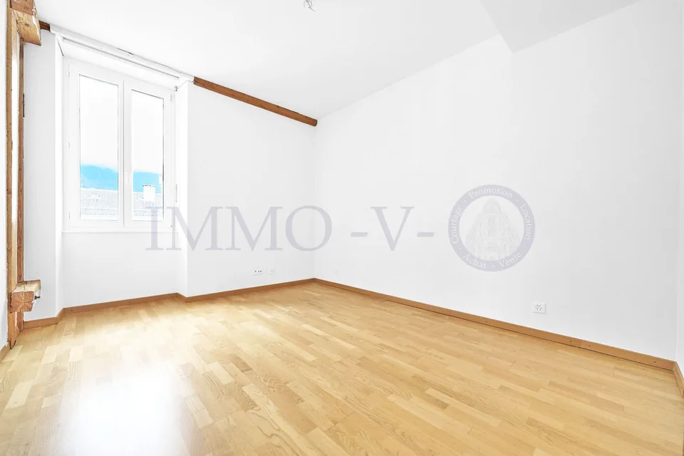 Spacious attic with charm and beautiful volume, 200m from the lake