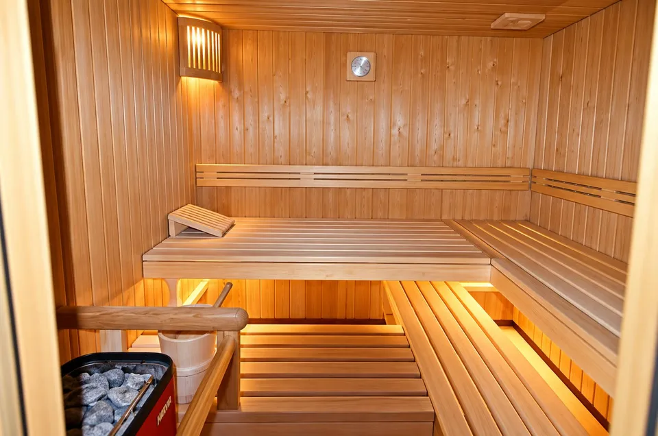 3 Zimmer mit großer Terrasse, Schwimmbad, Fitnessraum und Wellnessbereich – Foto 7 von 13