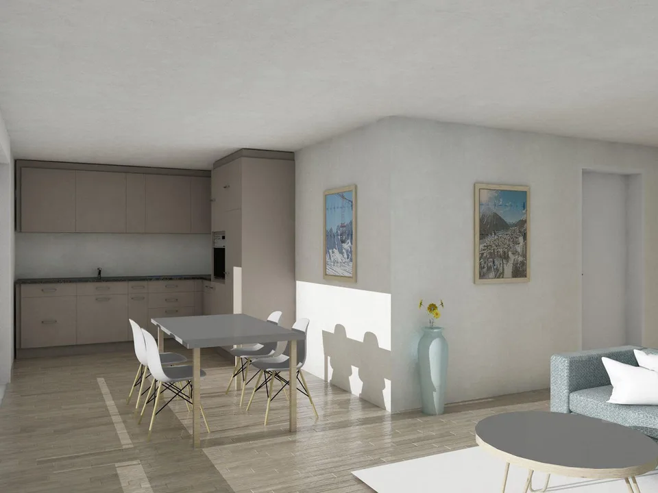 3.5-room first occupancy apartment with lake and mountain views (annual rent)