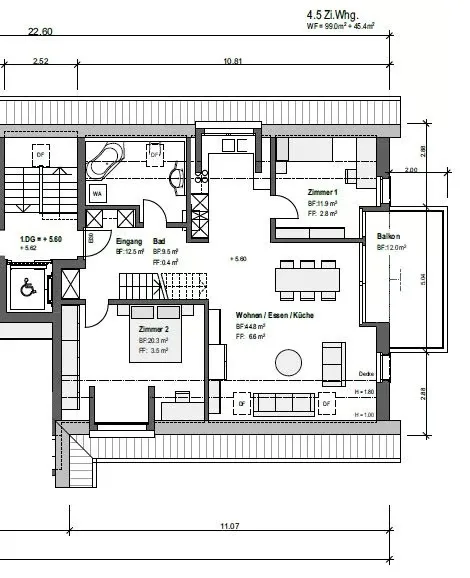 Appartamento duplex moderno di 4,5 stanze a Wil ZH