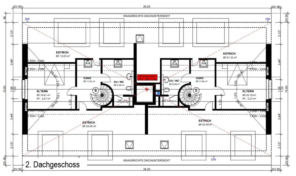 Zu vermieten 4½ Zi.-Maisonettewhg., an der Maugwilerstrasse 40 in 9552 Maugwil bei Bronschhofen /150 m2 Wohnfläche, naturverbundene Lage /Steuerfuss 9500 Wil ! – Foto 6 von 11