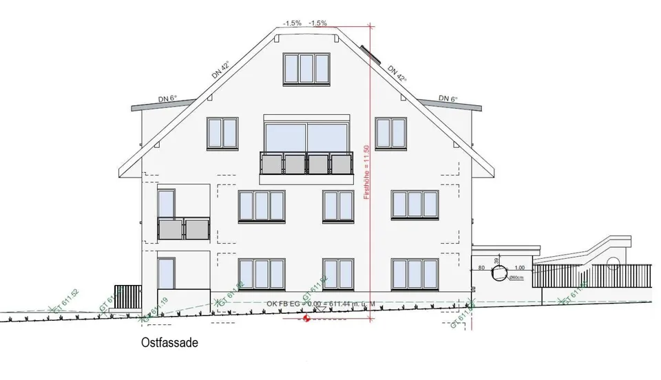 Zu vermieten 4½ Zi.-Maisonettewhg., an der Maugwilerstrasse 40 in 9552 Maugwil bei Bronschhofen /150 m2 Wohnfläche, naturverbundene Lage /Steuerfuss 9500 Wil ! – Foto 9 von 11