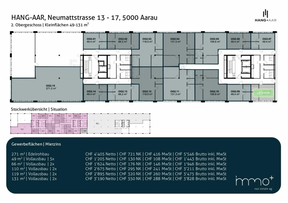 Büro/Gewerbe | Hang-Aar | 49 bis 66 m² – Foto 12 von 13