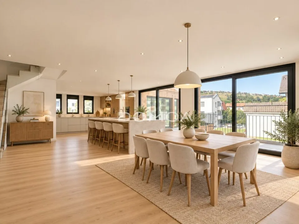Außergewöhnliches 6,5-Zimmer-Triplex im Herzen eines renovierten Bauernhauses – Foto 3 von 13
