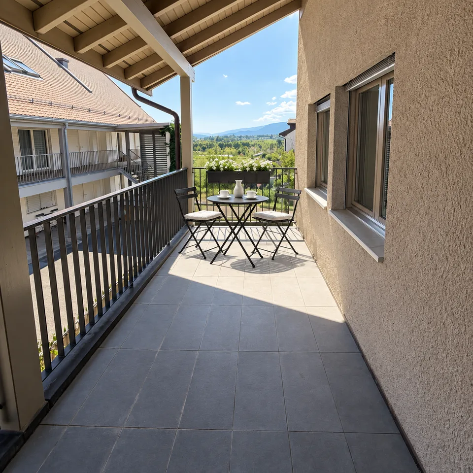For Rent - 4-room apartment with balcony in Genolier
