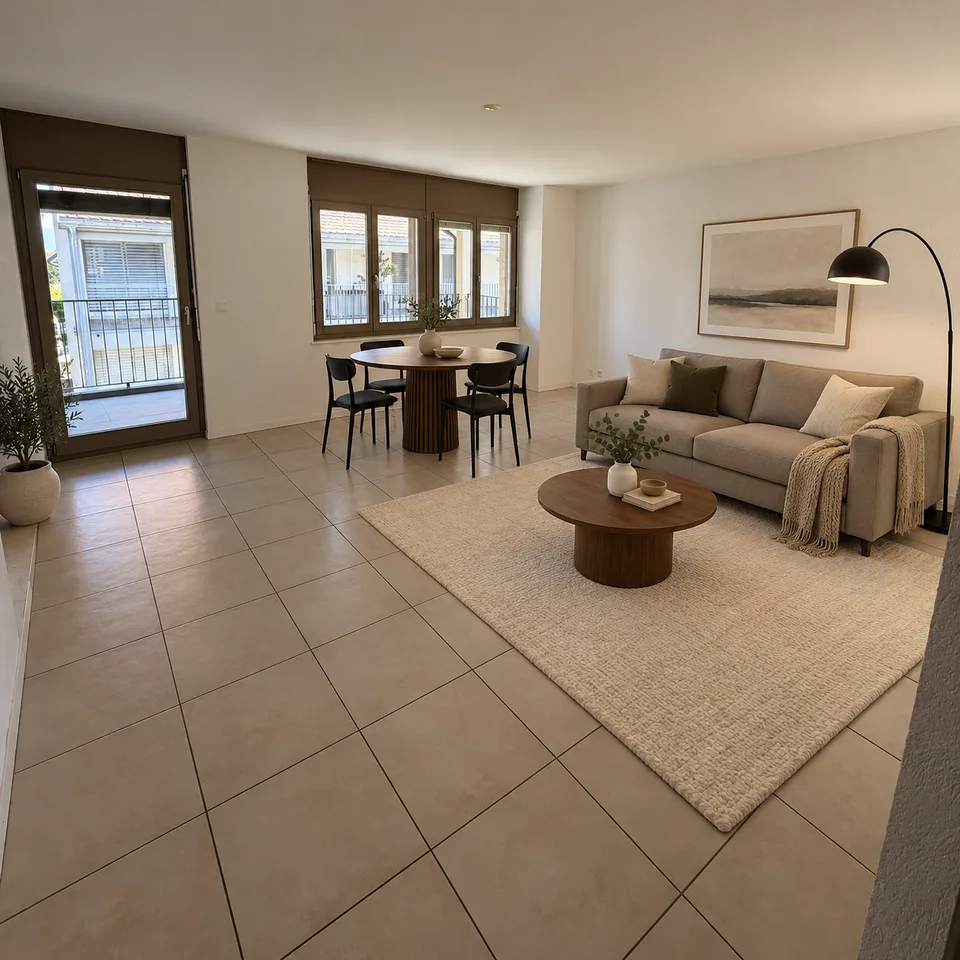 For Rent - 4-room apartment with balcony in Genolier