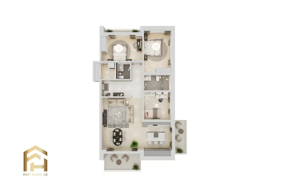 Exklusives Neubau-Projekt: Hochwertige 3.5-Zimmer-Wohnung – Foto 8 von 12