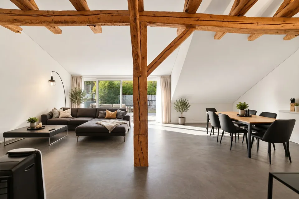 Une maison où se sentir bien : maison jumelée de 5,5 pièces avec jardin et terrasse