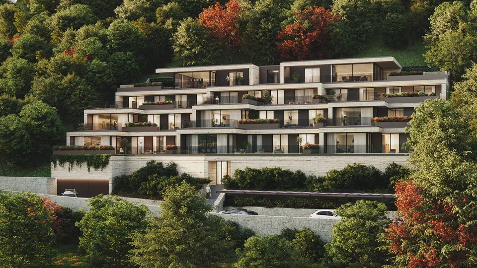 4.5-Zimmer-Wohnung – Mit Garten oder Terrasse und Seeblick | Residenza Foresta, Lugano – Foto 12 von 13