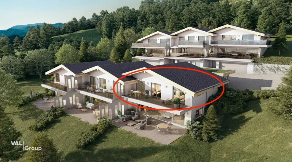 Un cadre paisible pour ce 3.5 pièces neuf, proche de Sion