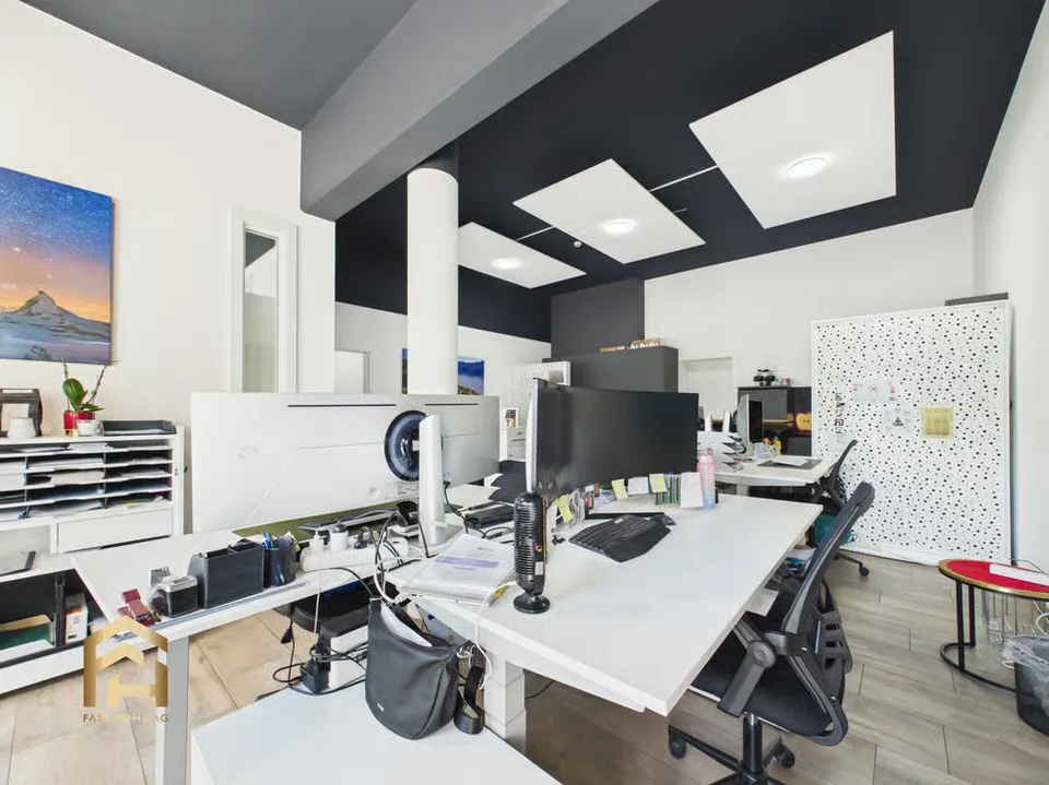 Modern Workspaces in Gampel with Parking Spaces on Site