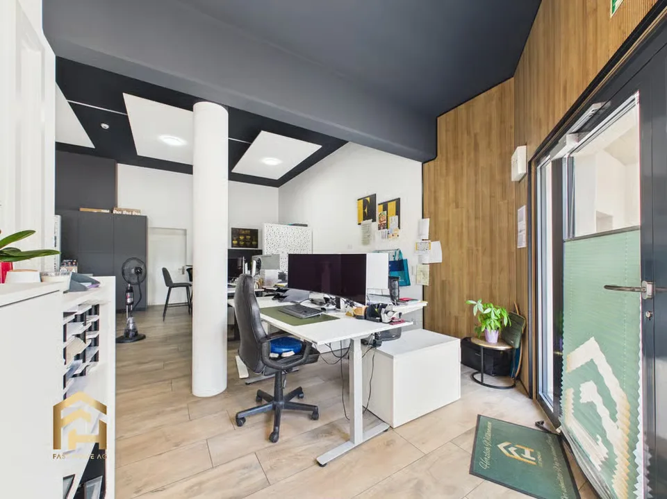 Modern Workspaces in Gampel with Parking Spaces on Site