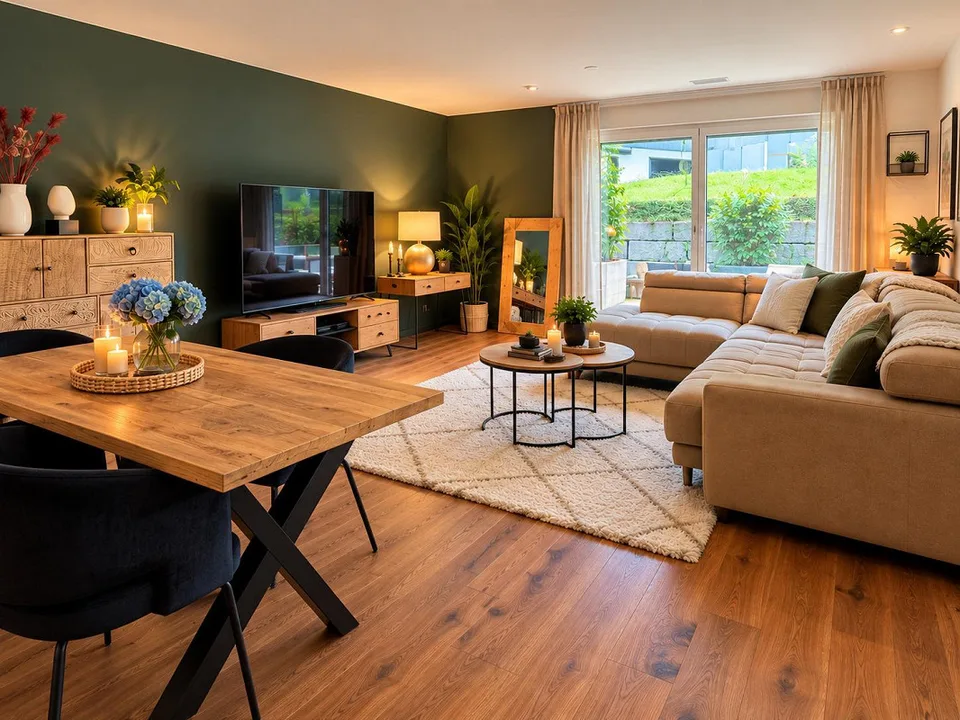 Appartement neuf de 2,5 pièces élégant avec espace extérieur couvert