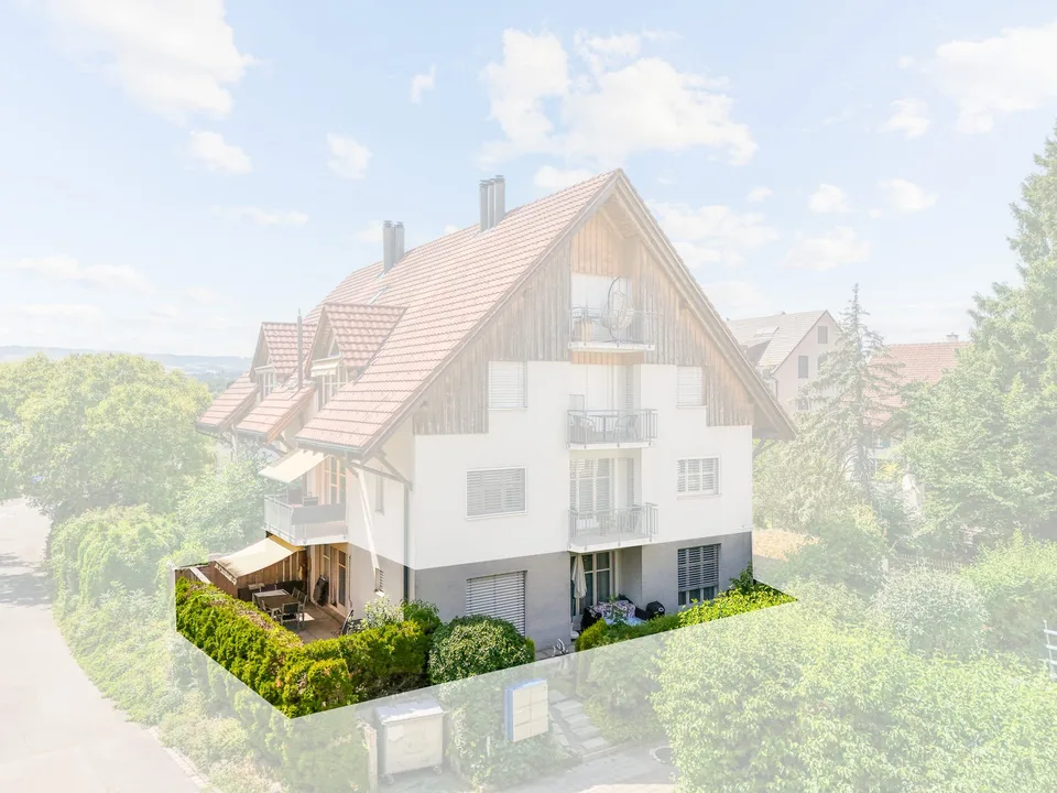 3.5-Zimmer-Gartenwohnung mit Cheminée in Jonen – Foto 2 von 12