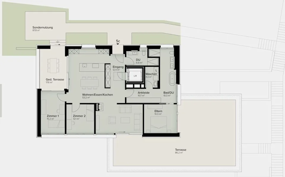 175 m² | Maison de terrasse luxueuse de 4,5 pièces - Dans les vignes – photo 12 sur 14