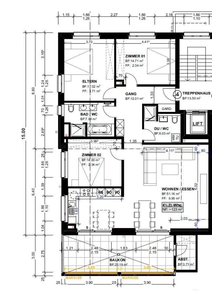 In affitto appartamento di 4½ stanze in prima occupazione in Käsernstrasse 9 a 8355 Aadorf