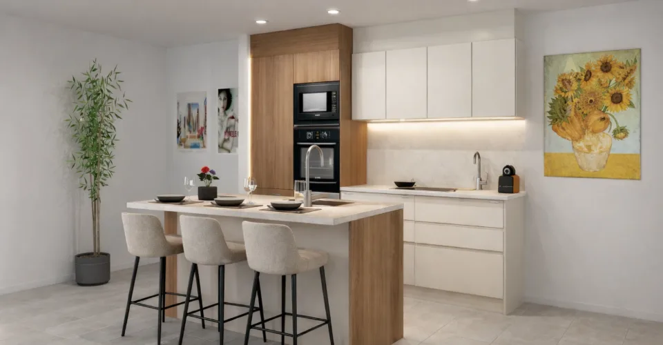 3,5-Zimmer-Wohnung in neuer Förderung gegenüber dem Golf von Sierre – Foto 3 von 10