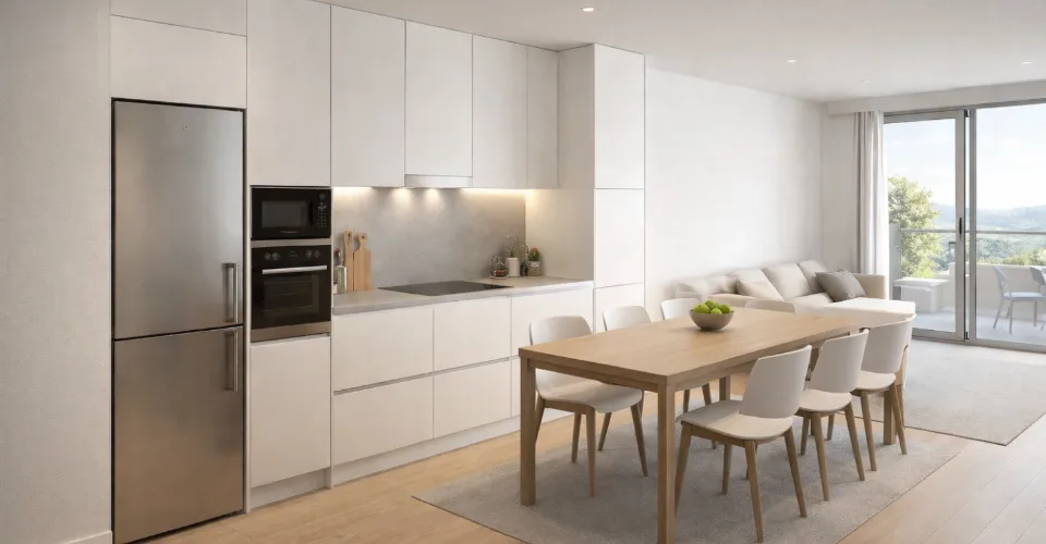 2,5-Zimmer-Wohnung in neuer Förderung gegenüber dem Golf von Sierre – Foto 2 von 11