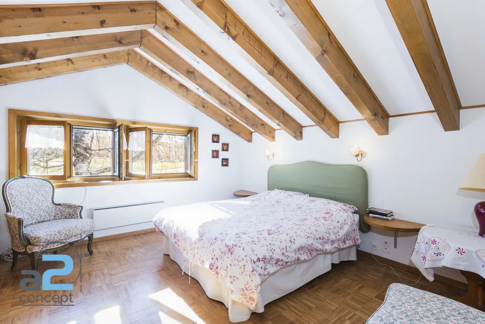 Nel cuore di Crans e ai margini del campo da golf, chalet con due appartamenti – foto 6 di 17