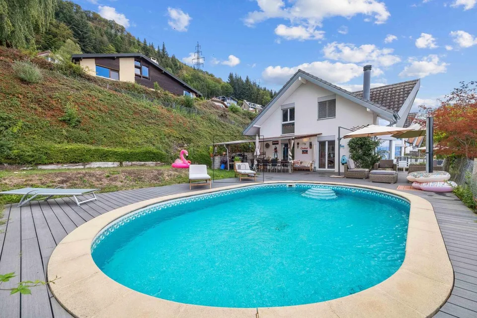 Villa a schiera con piscina e vista sul Lago di Ginevra a Blonay – foto 10 di 10