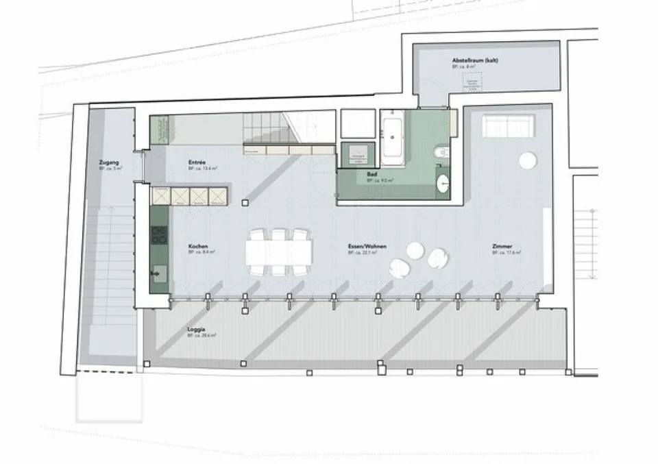 Erstbezug 3.5 bis 4-Zimmerwohnung Maisonette – Foto 5 von 11