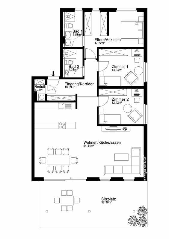 Newly built 4.5-room garden apartment – photo 9 of 9