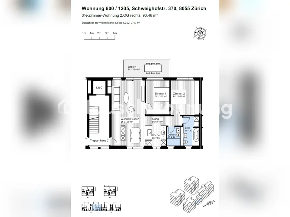 Swap in Zürich: Deine kleinere Wohnung gegen meine 3.5-Zimme – Foto 12 von 12