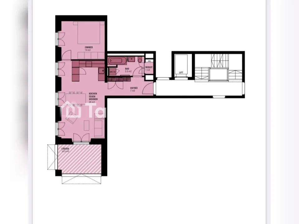 Helle 2.5 Zimmer Wohnung im Grünen in Kreis 8 – Foto 10 von 10