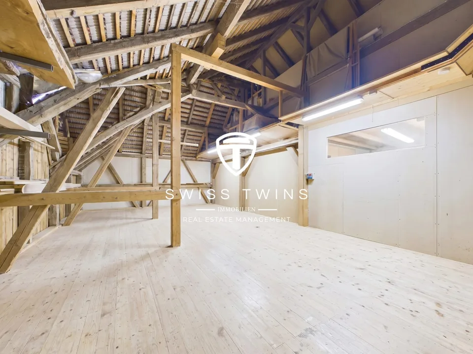 Lichtdurchflutetes Atelier/Werkstatt in Tschugg mieten – Foto 9 von 13