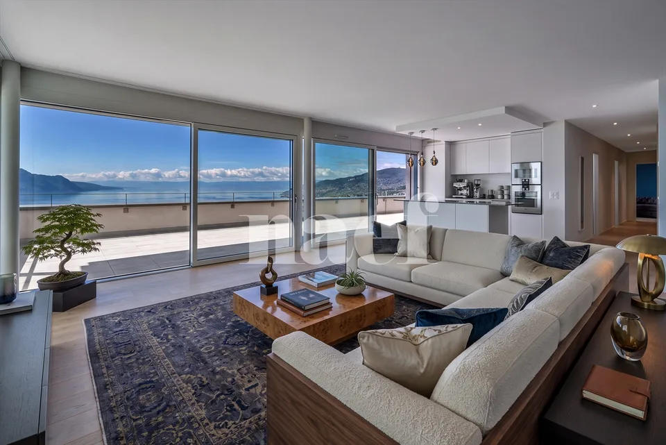 Appartement en attique de 4.5 pièces avec terrasse et vue grandiose sur le Léman à vendre sur les hauts de Montreux – photo 6 sur 13