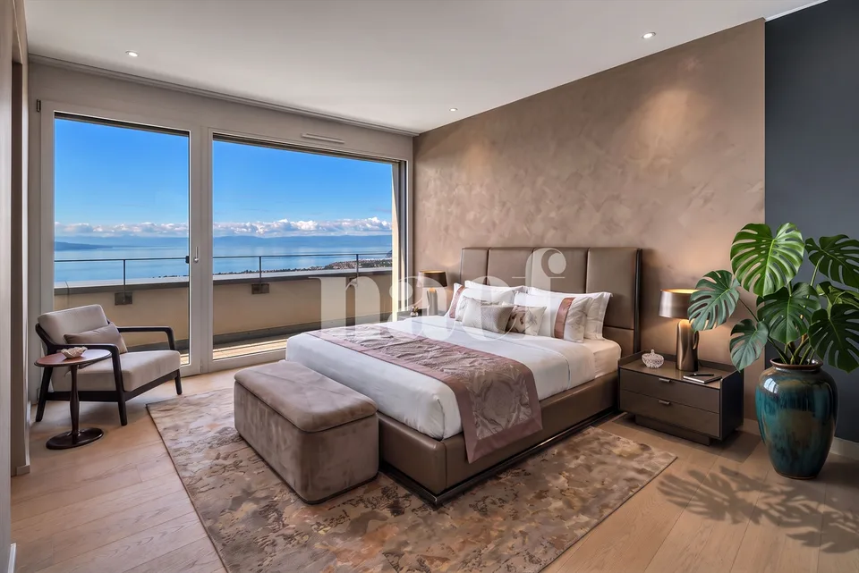 Appartement en attique de 4.5 pièces avec terrasse et vue grandiose sur le Léman à vendre sur les hauts de Montreux – photo 10 sur 13