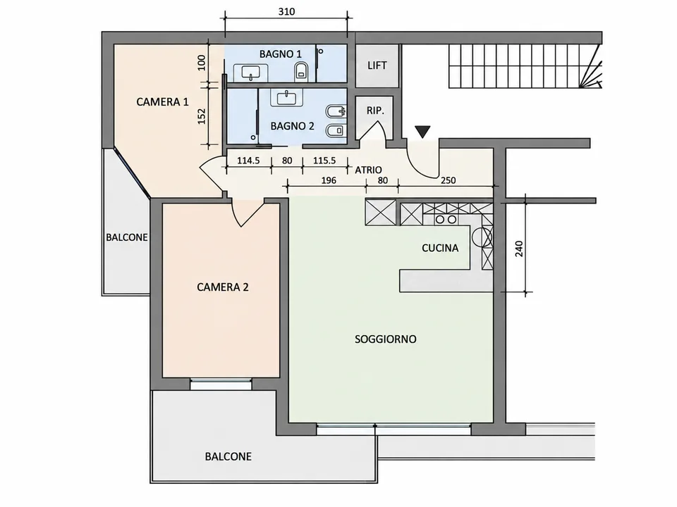 ELEGANTE 3.5 ZIMMER MIT TERRASSE UND SEEBLICK IN RUVIGLIANA – Foto 10 von 10