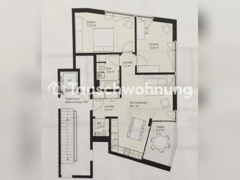 3.5 Zimmer Wohnung in Zürich – Foto 4 von 4