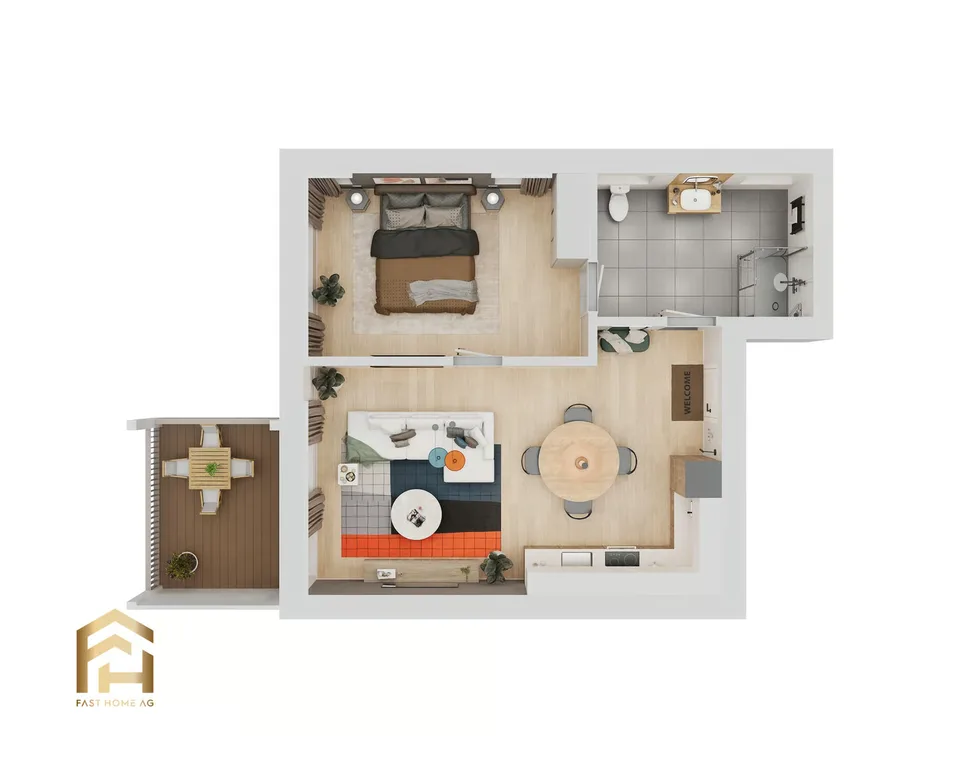 Helle 2.5-Zimmer-Dachwohnung in Ulrichen – Foto 7 von 13