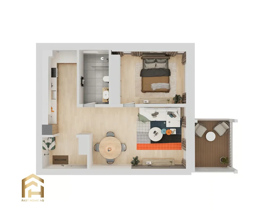 Appartamento 2.5 locali con orientamento nord in Ulrichen soleggiato – foto 7 di 13