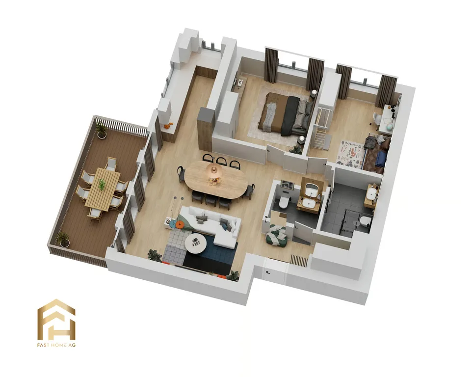 Appartement 3.5 pièces avec orientation ouest à Ulrichen – photo 11 sur 13