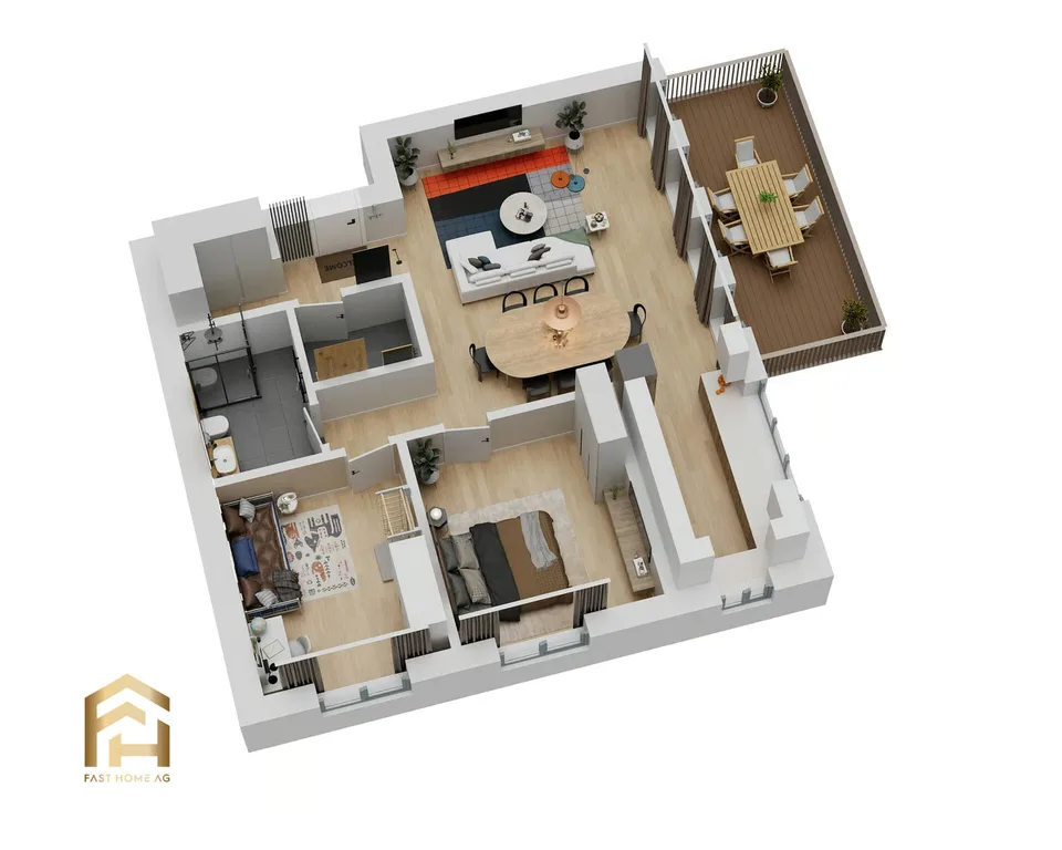 Appartement 3.5 pièces avec orientation ouest à Ulrichen – photo 9 sur 13