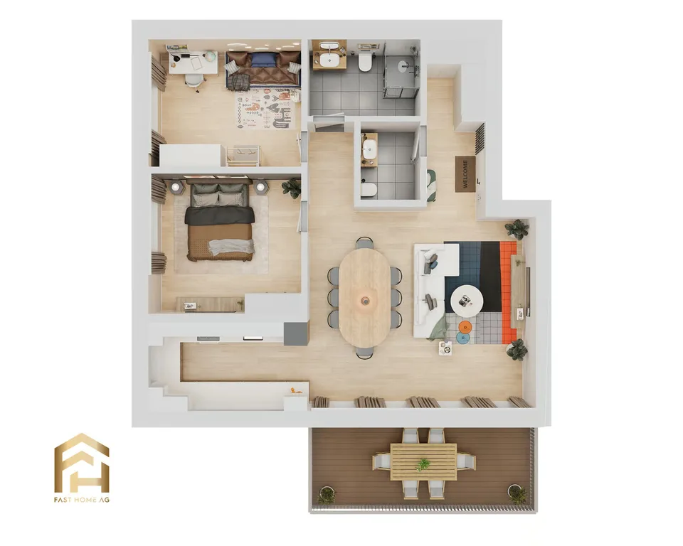 Appartement 3.5 pièces avec orientation ouest à Ulrichen – photo 7 sur 13