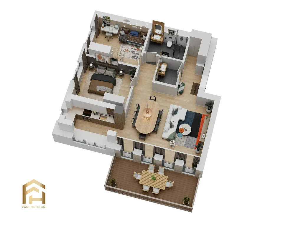 Appartement 3.5 pièces avec orientation ouest à Ulrichen – photo 10 sur 13