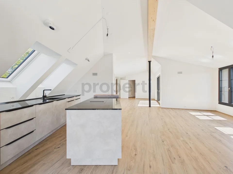 Attikawohnung direkt am Waldrand mit Zürichseeblick, Minergie-Standard und Free-Cooling – Foto 6 von 14