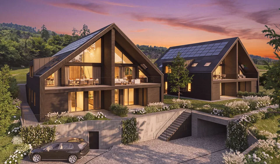 Eleganza purista: Nuovo, Spazioso, Vista panoramica, nel verde – foto 9 di 10