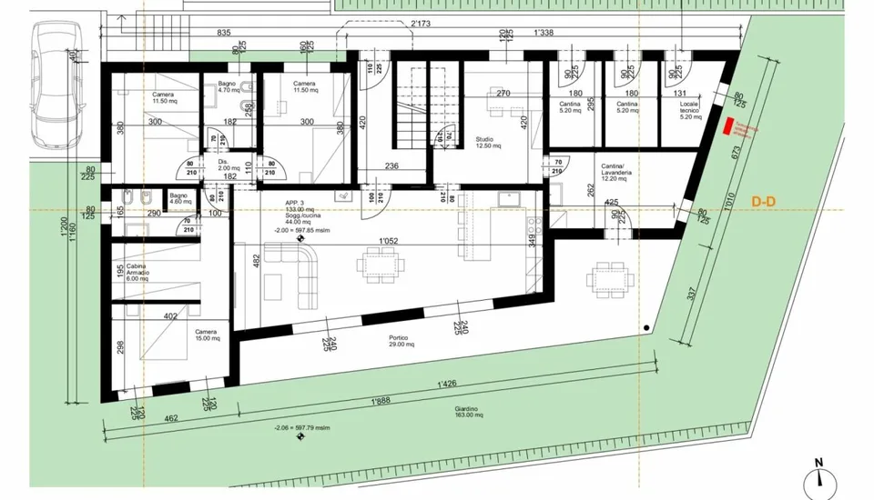 NOVAGGIO AMPIO 5.5 LOCALI CON 163 M² DI GIARDINO PRIVATO – foto 10 di 10